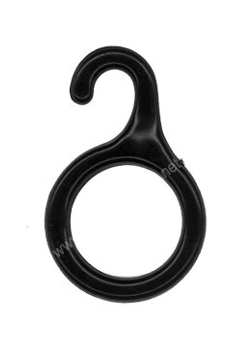 Scarf Rings - Black 1-1/4" diam.
