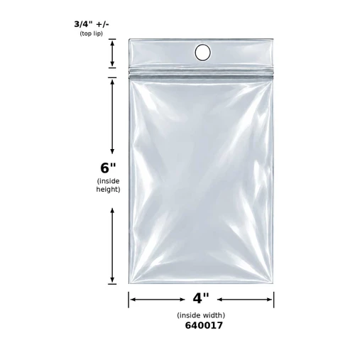 4"x6" Resealable Magic Seal 2.0 mil poly Bags