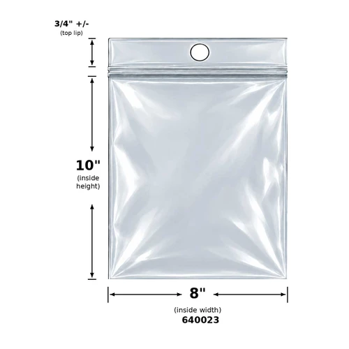8"x10" Resealable Magic Seal 2.0 mil poly Bags