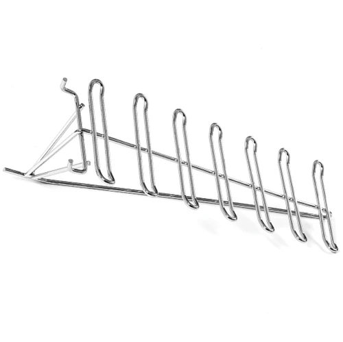 Pegboard-Slatgrid Baseball Bat Display - Chrome