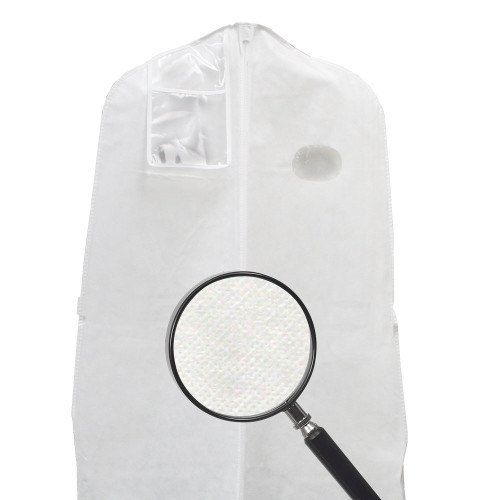 72" White Fabtex 10" Side Gusset Bridal Bag - unprinted 72" White Fabtex 10" Side Gusset Bridal Bag - unprinted
