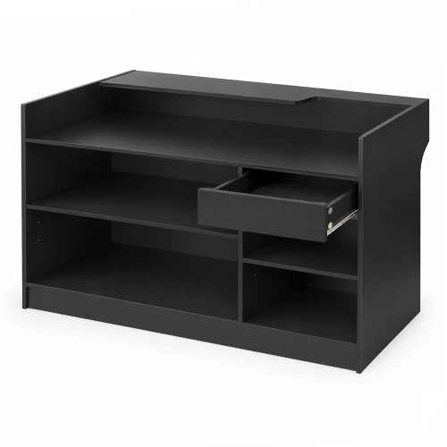 72" Black Ledgetop Counter