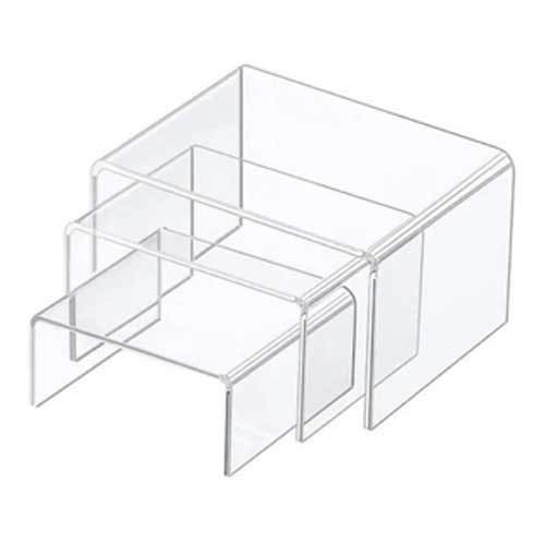 Large Rectangular Acrylic Risers Set - 5-1/2" 6-1/2" 7-1/2" Large Rectangular Acrylic Risers Set - 5-1/2" 6-1/2" 7-1/2"