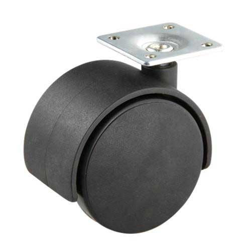2" *Black Twin Wheel Caster with top plate 2" *Black Twin Wheel Caster with top plate