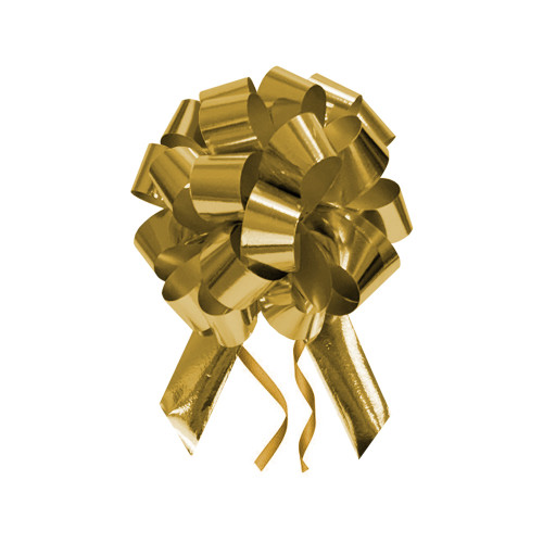 Metallic Gold 4" 20 Loop Pull Bows
