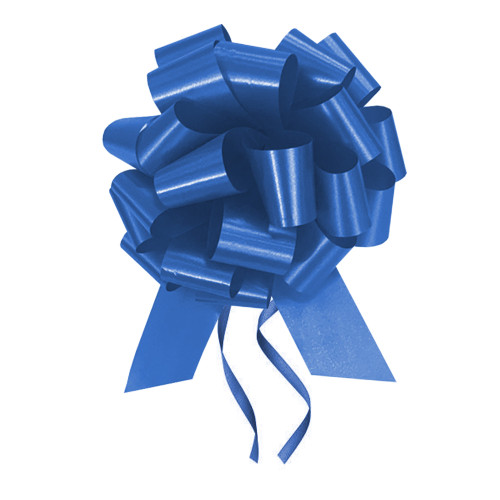 Royal Blue 5-1/2" 20 loop Pull Bows