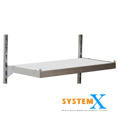 12" x 46 5/8" White Melamine Shelf for U bars inset - ea.