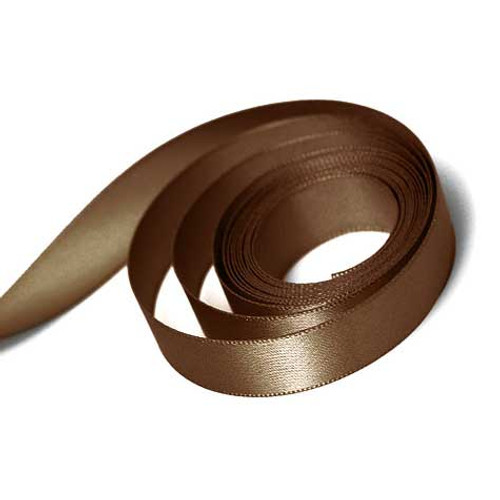 Brown Double Face Satin Ribbon 1-1/2" x 50 yds.