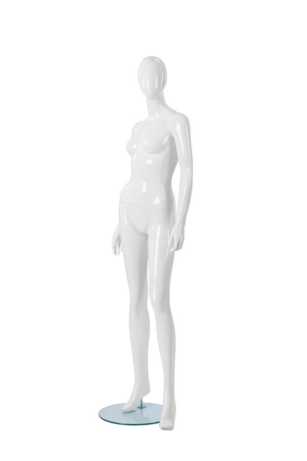 Fiberglass Glossy Kate White Female Mannequin