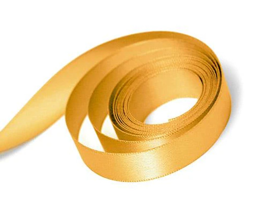 1/4" x 100yds Gold Single Face Satin Ribbon 1/4" x 100yds Gold Single Face Satin Ribbon