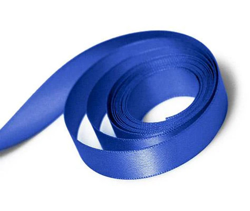 1/4" x 100yds Royal Blue Single Face Satin Ribbon