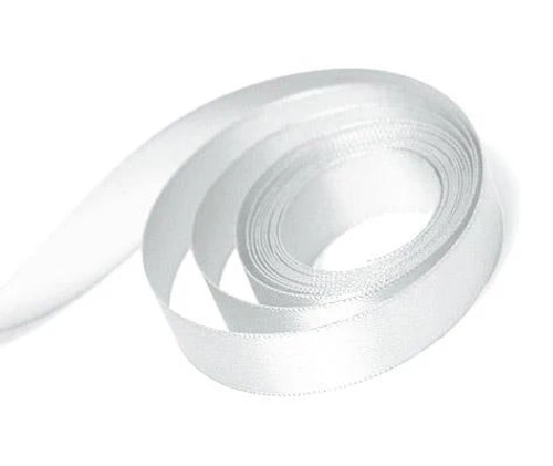 3/8" x 100yds White Single Face Satin Ribbon 3/8" x 100yds White Single Face Satin Ribbon