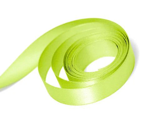 3/8" x 100yds Lime Single Face Satin Ribbon 3/8" x 100yds Lime Single Face Satin Ribbon