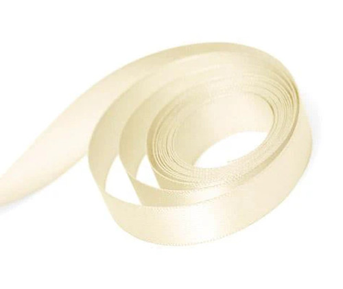 5/8" x 100yds Cream Single Face Satin Ribbon 5/8" x 100yds Cream Single Face Satin Ribbon
