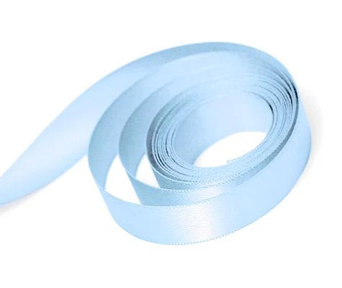 1/4" x 100yds Light Blue Single Face Satin Ribbon