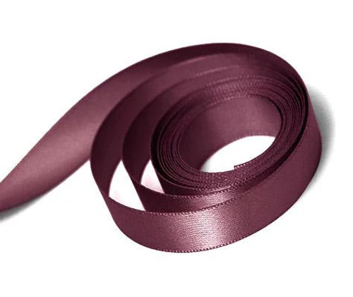 7/8" x 100yds Burgundy Single Face Satin Ribbon
