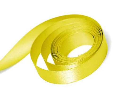 7/8" x 100yds Lemon Single Face Satin Ribbon
