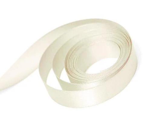 7/8" x 100yds Ivory Single Face Satin Ribbon