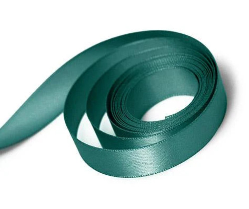 1-1/2" x 50yds Teal Single Face Satin Ribbon