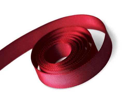 1/4" x 100yds Cranberry Grosgrain Ribbon