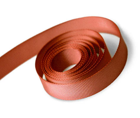 1/4" x 100yds Rust Grosgrain Ribbon