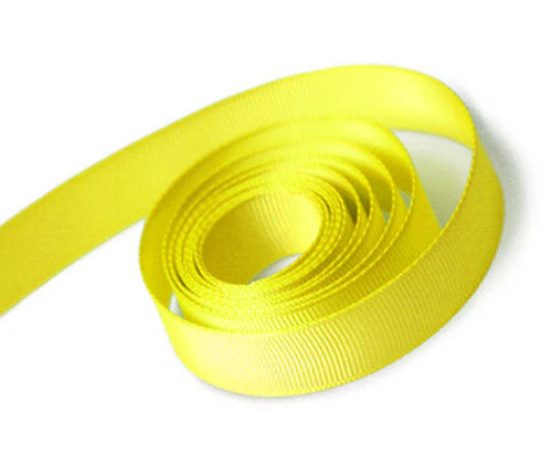 5/8" X 100yds Lemon Grosgrain Ribbon 5/8" X 100yds Lemon Grosgrain Ribbon