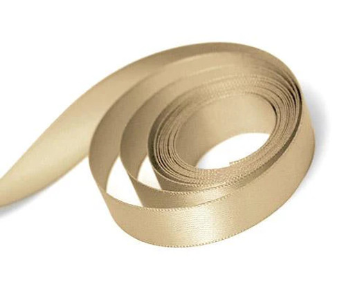 1-1/2" X 50Yds Tan Double Face Satin