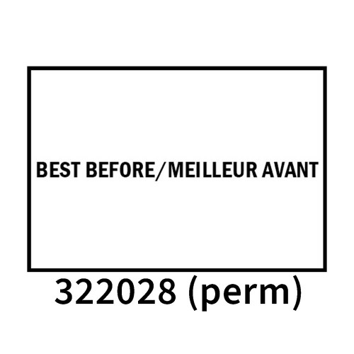 Best Before (Freezer Safe) Labels for use with Avery Dennison 216 Two Line Labeler