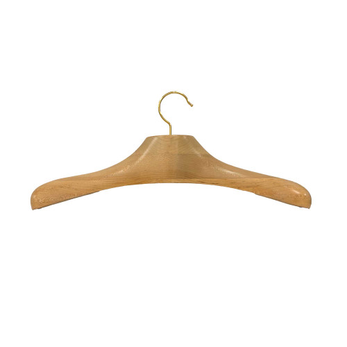 Natural Wood 19" Display Hanger with Gold Hook Natural Wood 19" Display Hanger with Gold Hook