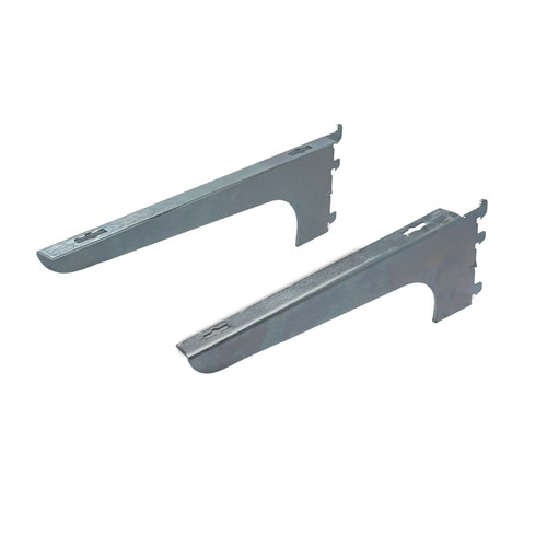 12" Heavy Duty Wood Shelf Brackets for Universal Wall Standard - Zinc 12" Heavy Duty Wood Shelf Brackets for Universal Wall Standard - Zinc