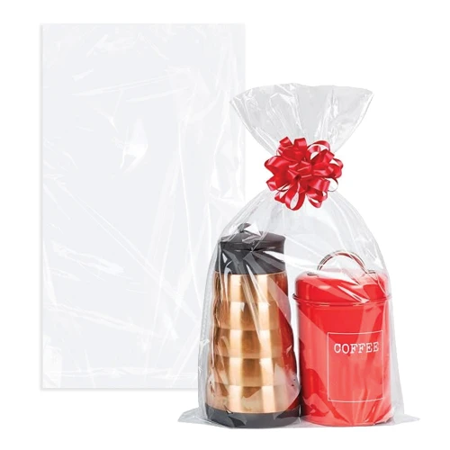 10" x 18" Clear Flat Poly Bags