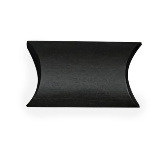 Black Linen Medium Size Pillow Box 4" x 4" x 1-1/4" Black Linen Medium Size Pillow Box 4" x 4" x 1-1/4"