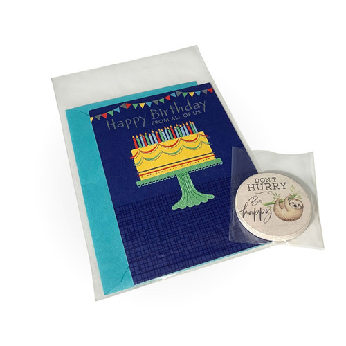 5-1/2" x 8-1/4" Clear Polypropylene Flat Bags - No Gusset