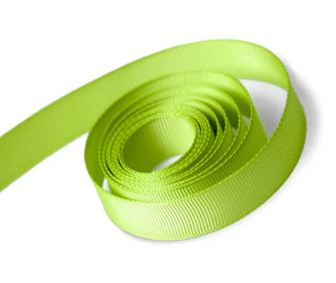 3/8" x 100yds Apple Green Grosgrain Ribbon