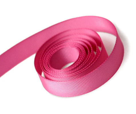 3/8" x 100yds Shocking Pink Grosgrain Ribbon