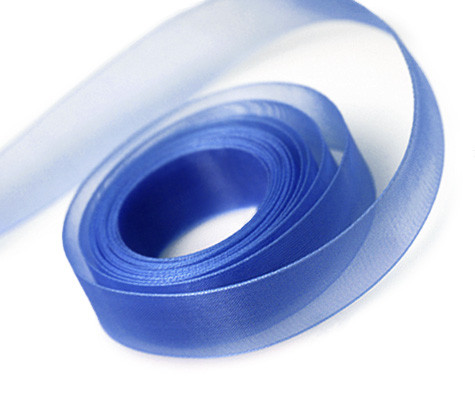 Royal Blue Chiffon Sheer Ribbon 7/8" x 100yds.