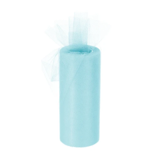 Light Blue Tulle Fabric Ribbon 6" x 25 yds.