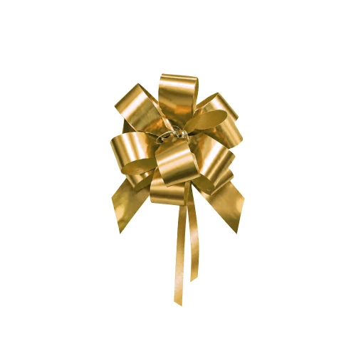 Metallic Gold 2" Multi-Loop Pull Bows