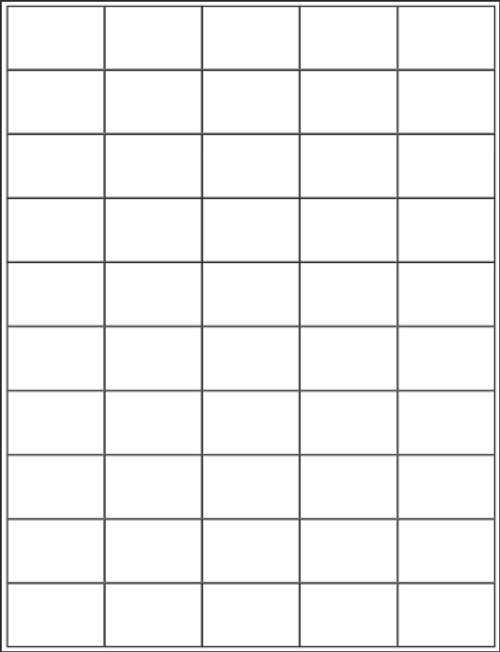 L8003 Laser Labels on a sheet - 1.5" x 1"