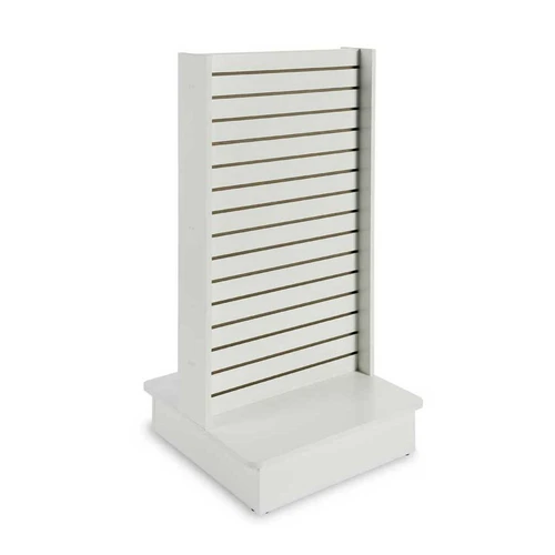 White Slatwall Floor Panel Merchandiser 25-1/2"d x 24"w x 54"h