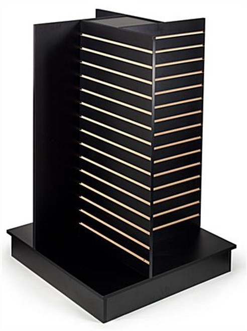 Black Large Slatwall Pinwheel Merchandiser 36" x 36" x 54"h Black Large Slatwall Pinwheel Merchandiser 36" x 36" x 54"h