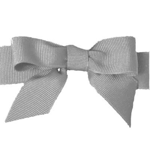 1-1/2" x 16-1/2" x 3-1/2"w GREY PRIMO PRETIED BOWS 1-1/2" x 16-1/2" x 3-1/2"w GREY PRIMO PRETIED BOWS