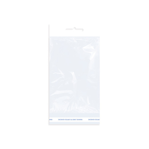 Clear 6" x 9" Self Adhesive Cellophane Bags with hanging holes
