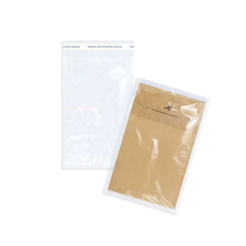 Clear 1.2 mil 6" x 9-1/2" Self Adhesive Polypropylene Cellophane Bags
