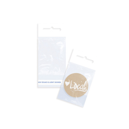 Clear 3" x 4" Self Adhesive Cellophane Bags with hanging holes
