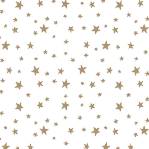 40" x 100' More Stars Gold Cellophane Roll