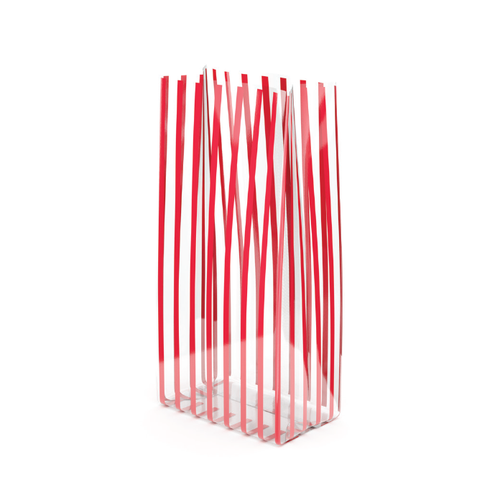 1 lb. Gusset 1.2 mil Vertical Stripes Polypropylene Cellophane Bags 3-1/2"x2"x7-1/2"