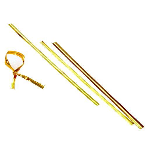 4" x 1/4" Metallic Gold Twist Ties