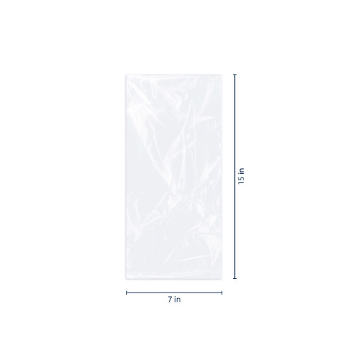 7"x15" Clear Polypropylene Cellophane Mug Bags - No Gusset