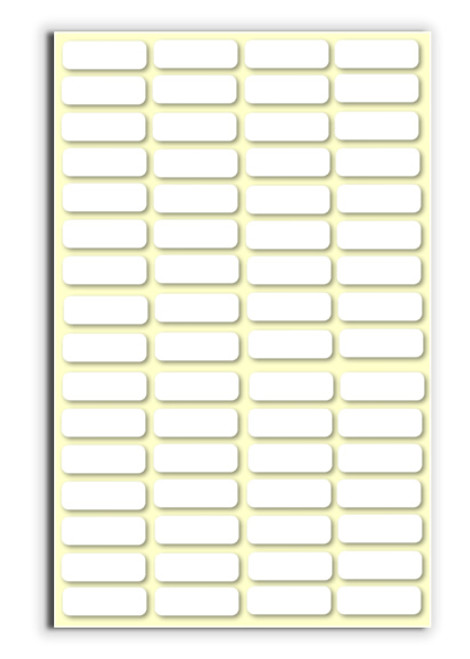 1021 3/4" x 5/16" White Lucky Labels 1021 3/4" x 5/16" White Lucky Labels